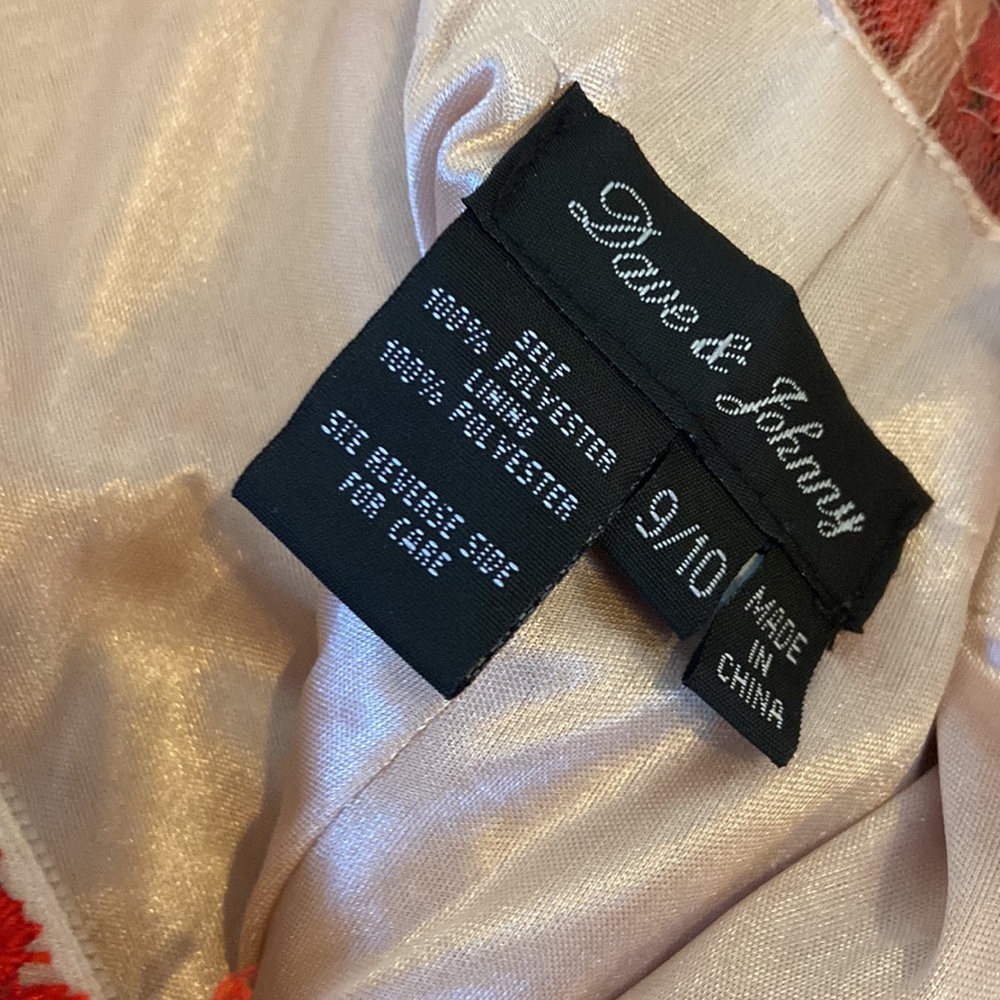 Dave & Johnny red prom dress size 9/10 - Picture 5 of 5